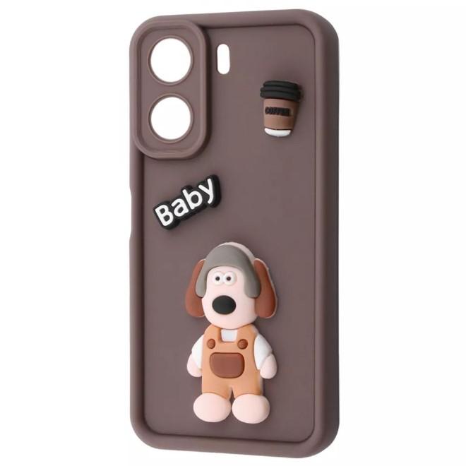 Чохол Pretty Toys для Xiaomi Redmi 13C 4G / Poco C65 (Brown/dog)