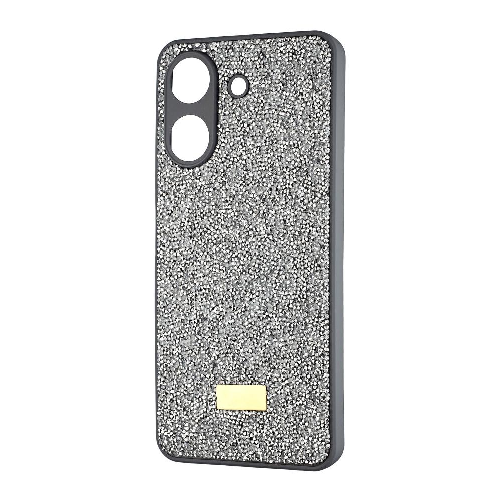 Накладка SW Grainy Diamonds для Xiaomi Redmi 13C / Poco C65 срібляста