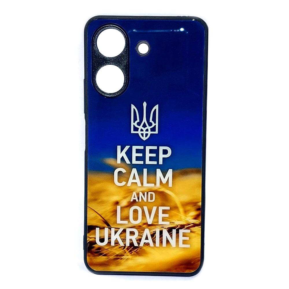 Накладка Marble Clouds для Xiaomi Redmi 13C 4G/Poco C65 Keep calm, скло