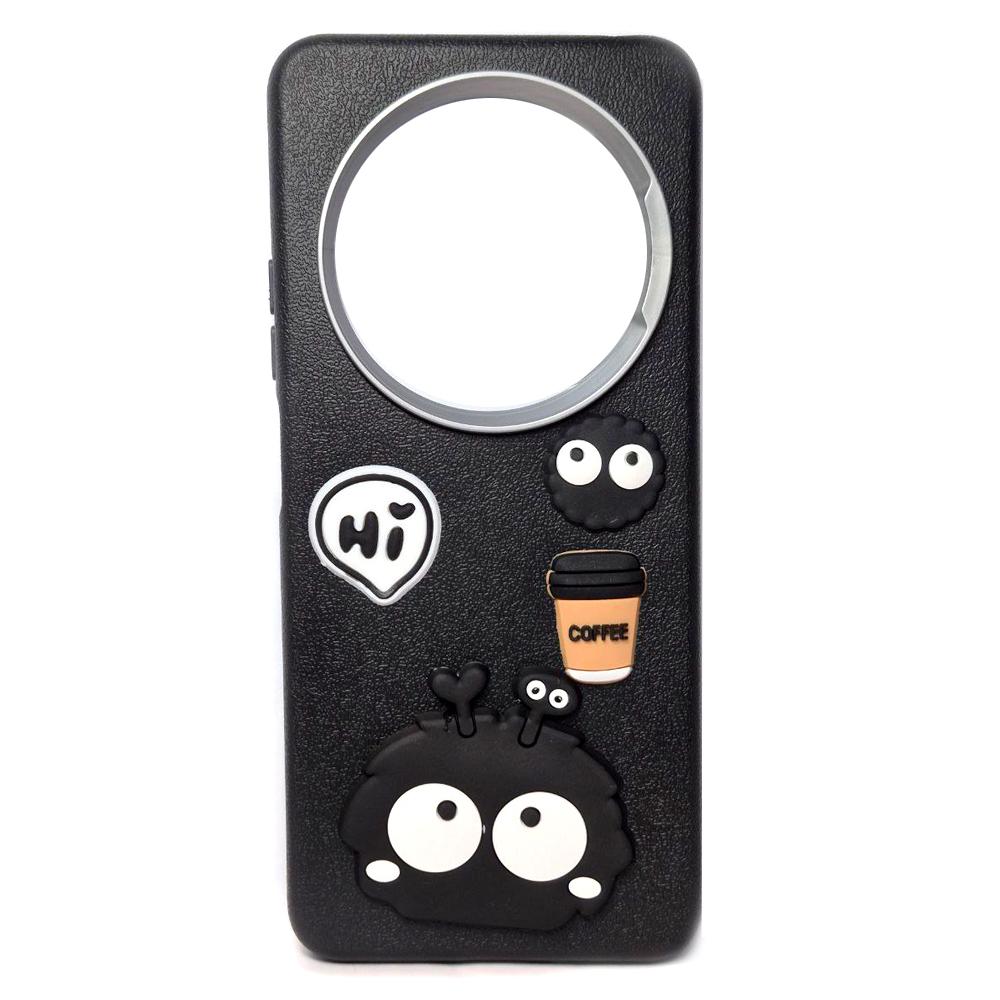 Чохол Leather Toys для Xiaomi Redmi 14C / Redmi A4 / Poco C75 (Monster eyes / Black)
