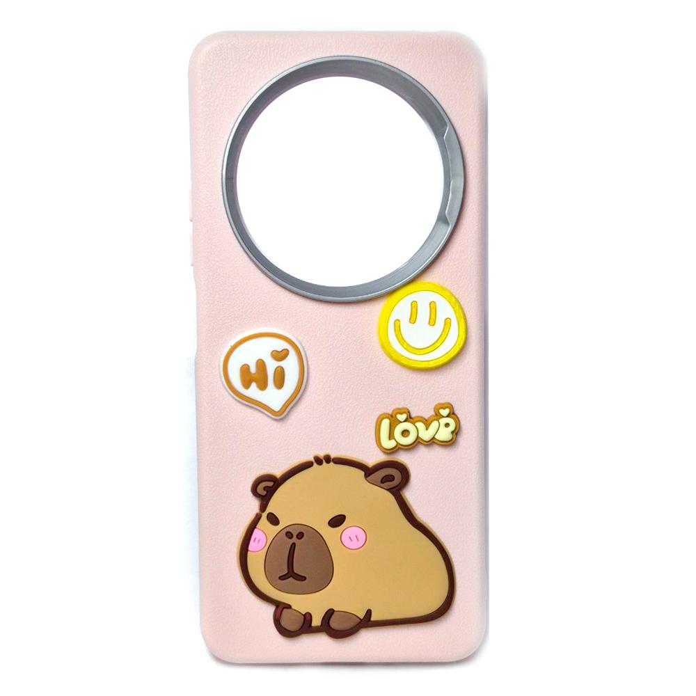 Чохол Leather Toys для Xiaomi Redmi A3  (Capybara / Pink)