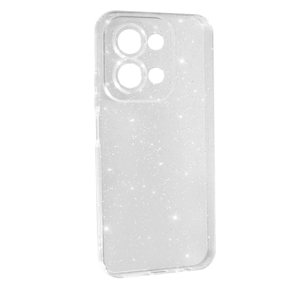 Накладка Molan Cano Glossy Jelly для Xiaomi Redmi 15C EUROPE 173 mm прозора з блискітками