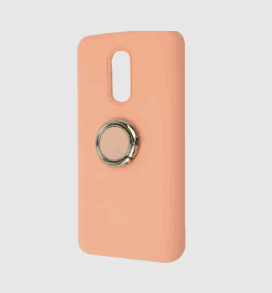 Silicone Cover With Ring для Xiaomi Redmi 5 Plus (Coral)