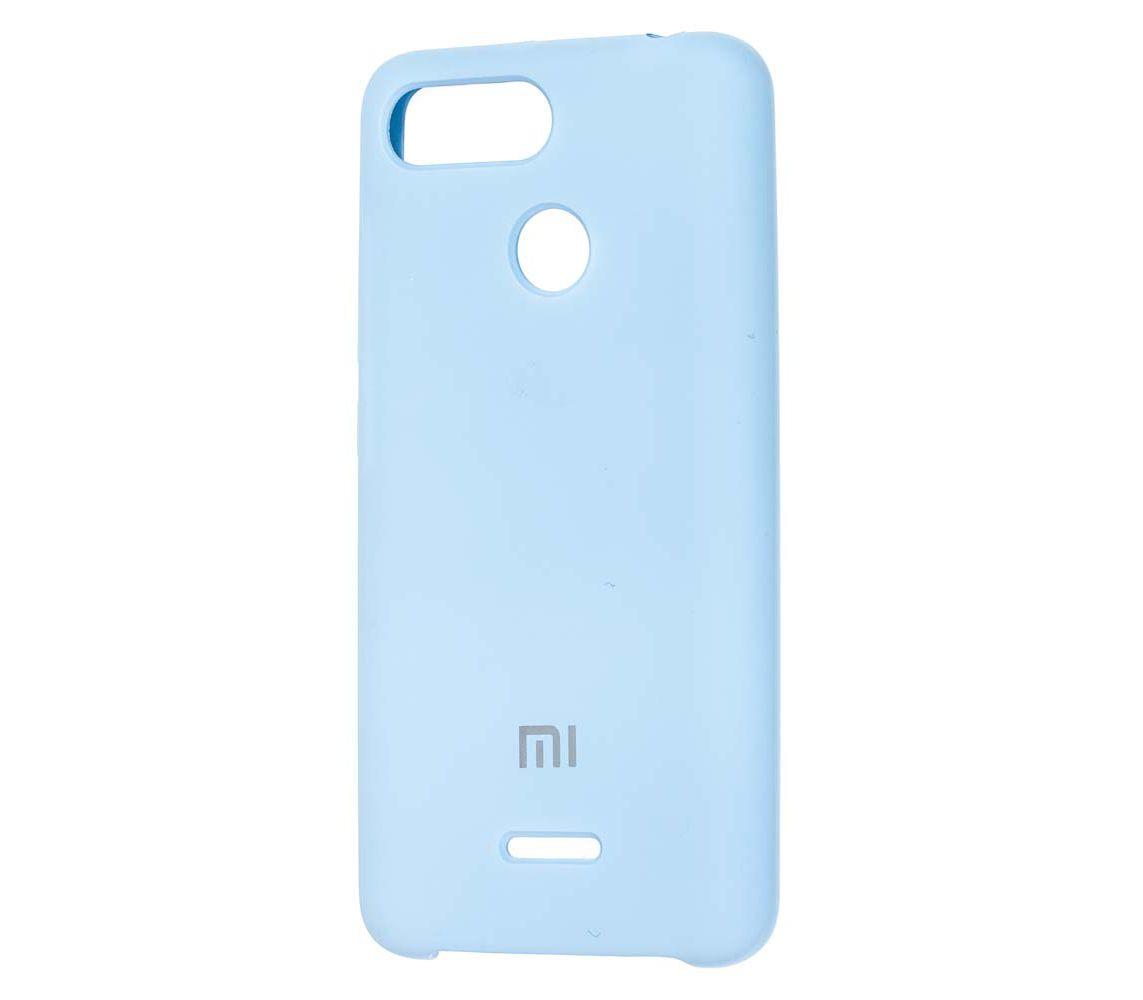 Накладка Silicone Case Premium для Xiaomi Redmi 6  (Lilac Cream)