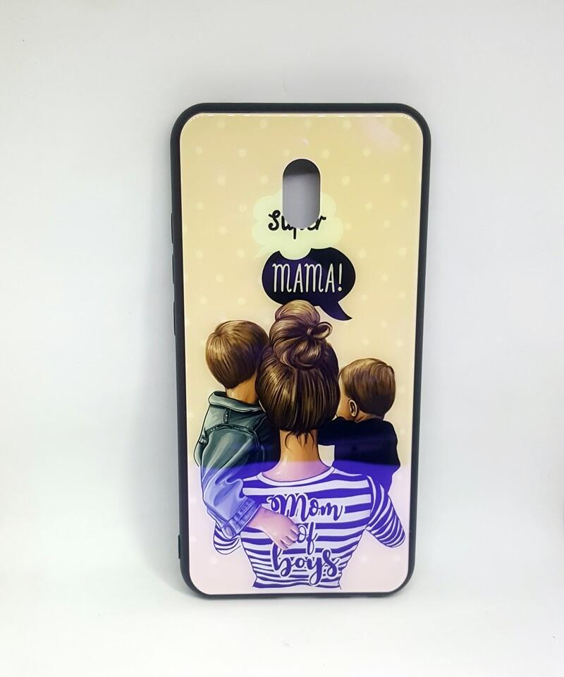 Чохол Girls Glass для Xiaomi Redmi 8A Super Mama