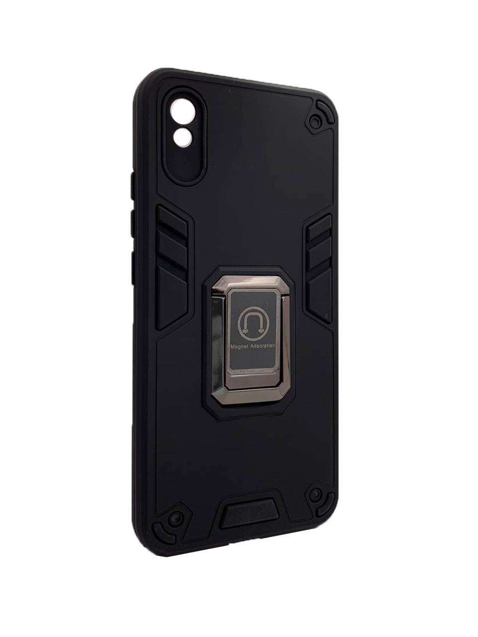 Накладка Armor Magnet Ring case для Xiaomi Redmi 9A чорна