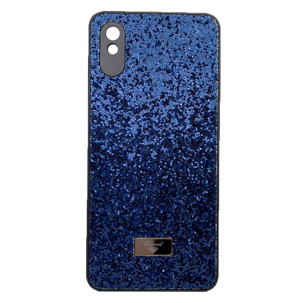 Накладка Bling Grainy Diamond Separate Camera для Xiaomi Redmi 9A (Синя)