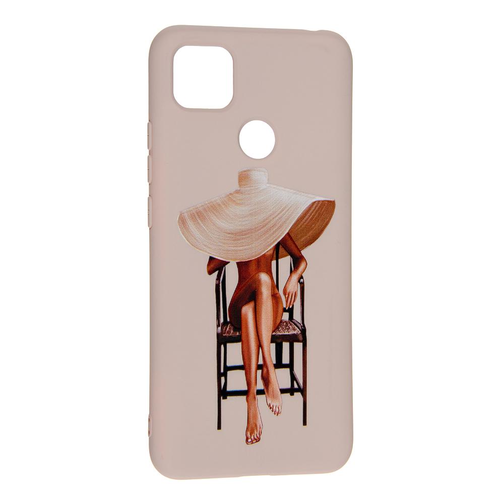 Накладка Silicone ART для Xiaomi Redmi 9C/Redmi 10A "Lady with Hat"