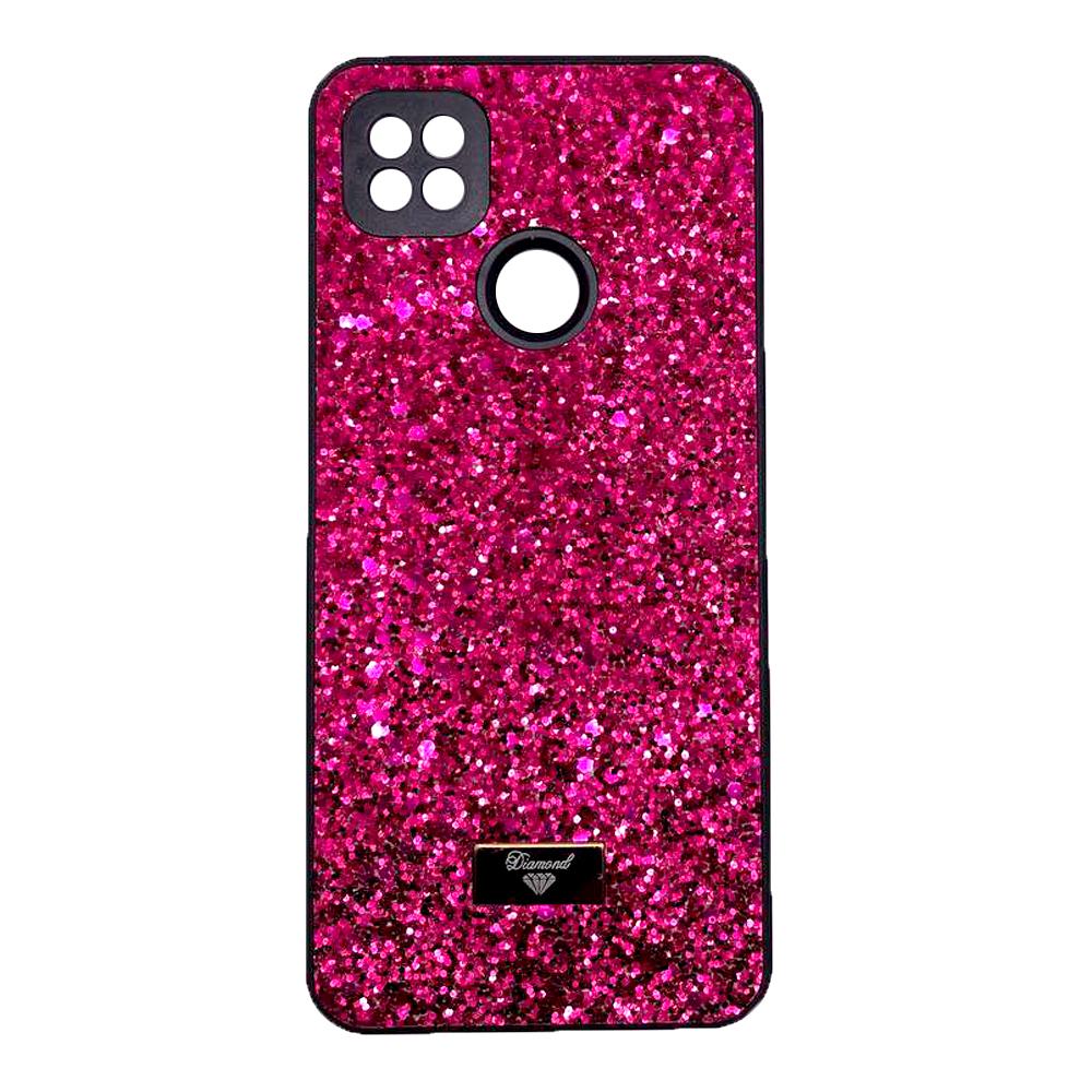 Накладка Bling Grainy Diamond Separate Camera для Xiaomi Redmi 9C/10A (Малинова)