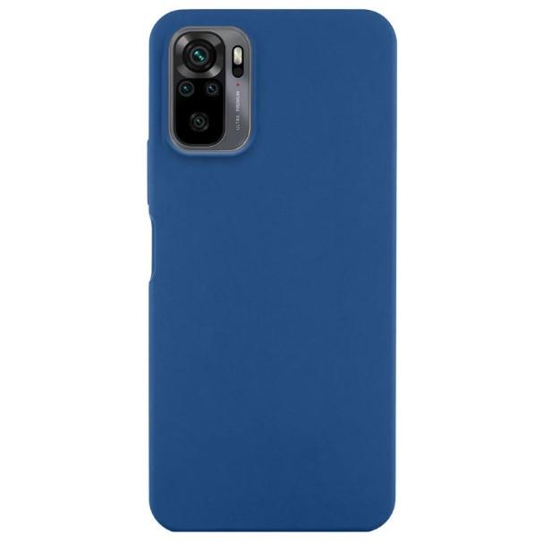 Накладка Silicone Fibra  для Xiaomi Redmi Note 10 / Note 10s / Poco M5s (Denim blue)