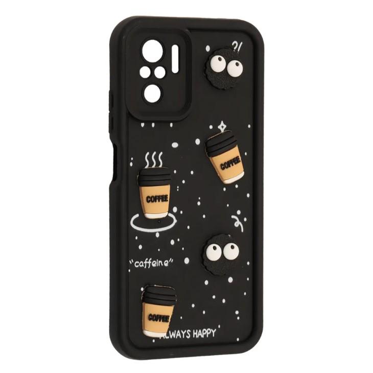 Чохол Pretty Toys для Xiaomi Redmi Note 10/10S (Black/Always Happy)