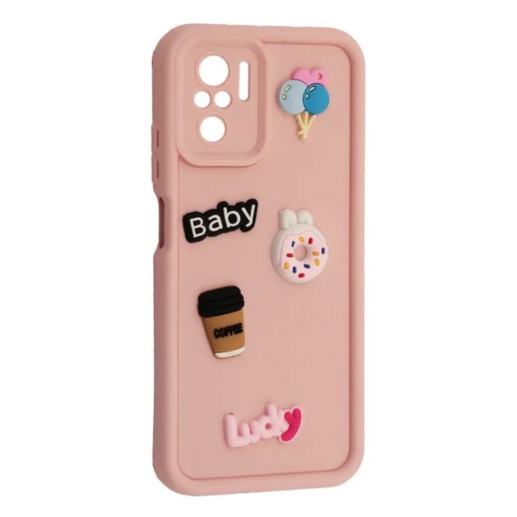 Чохол Pretty Toys для Xiaomi Redmi Note 10/10S (Light pink/Always Happy)