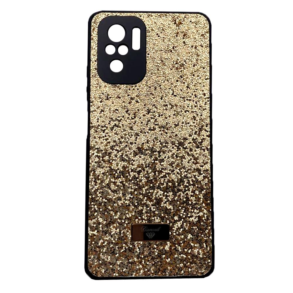 Накладка Bling Grainy Diamond Separate Camera для Xiaomi Redmi Note 10/Note 10s/Poco M5s (Золота)