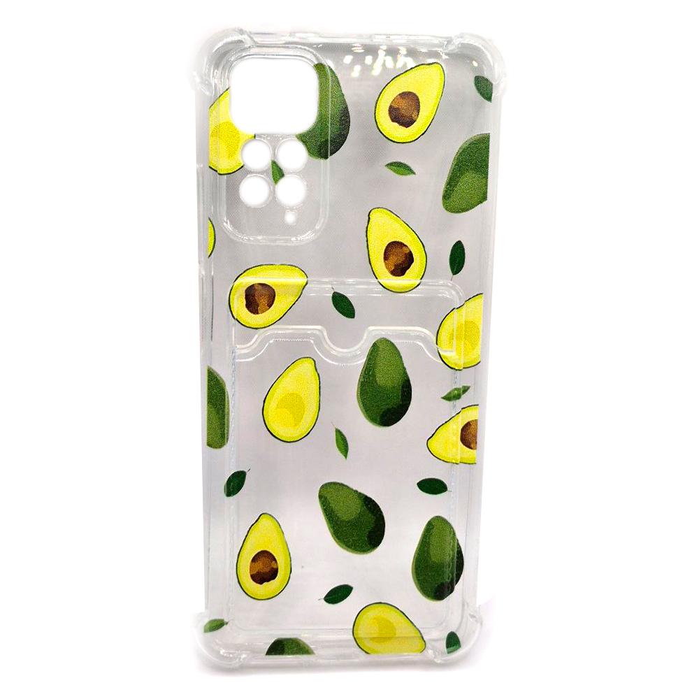 Накладка Space Card Pocket Image для Xiaomi Redmi Note 11/ Note 11s  авокадо