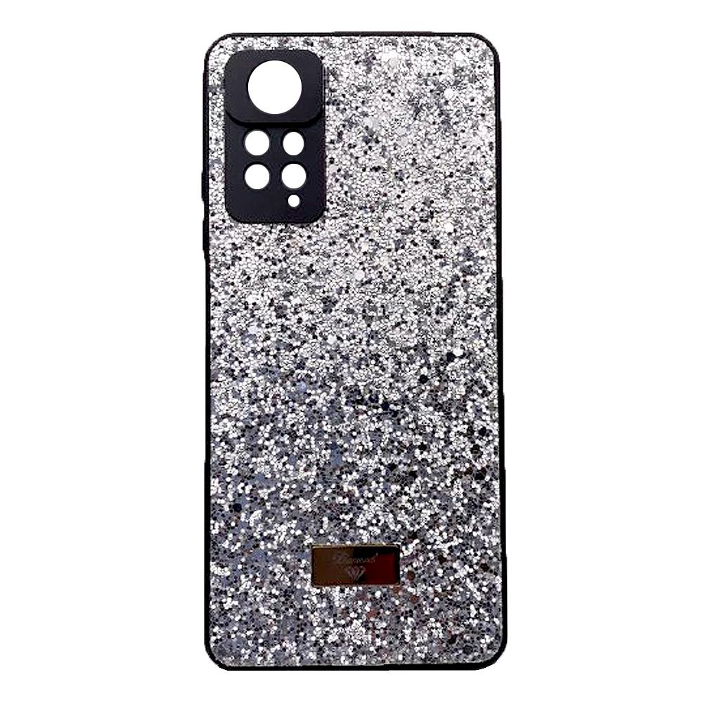 Накладка Bling Grainy Diamond Separate Camera для Xiaomi Redmi Note 11 Pro/Note 12 Pro 4G (Срібляста)