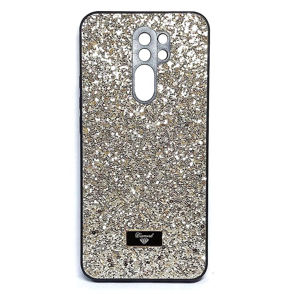 Накладка Bling Grainy Diamond Separate Camera для Xiaomi Redmi Note 8 Pro (Світло-золота)