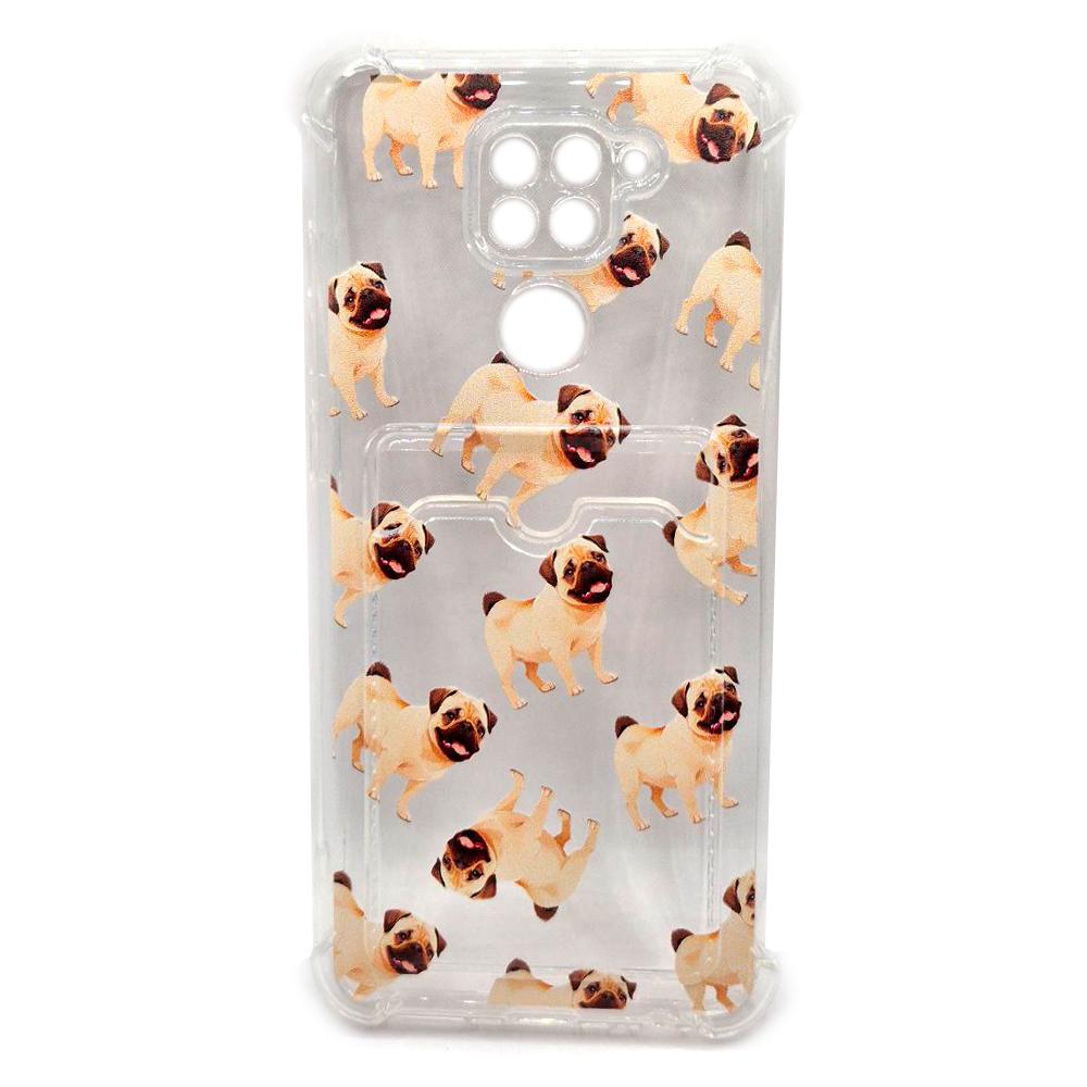 Накладка Space Card Pocket Image для Xiaomi Redmi Note 9 мопс