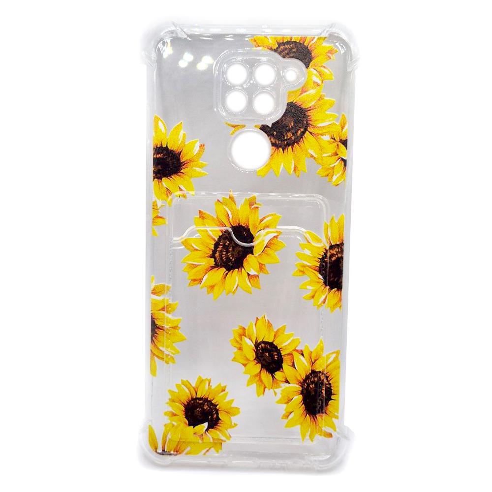 Накладка Space Card Pocket Image для Xiaomi Redmi Note 9  соняхи