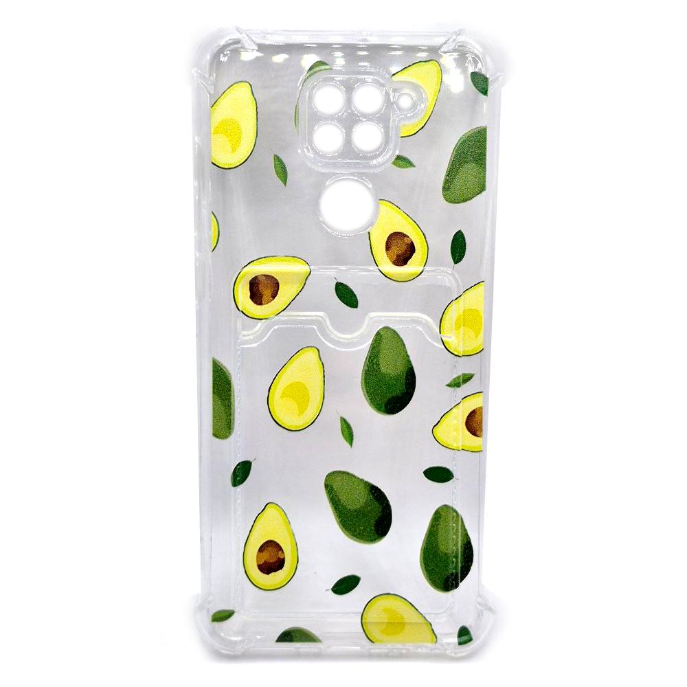 Накладка Space Card Pocket Image для Xiaomi Redmi Note 9  авокадо