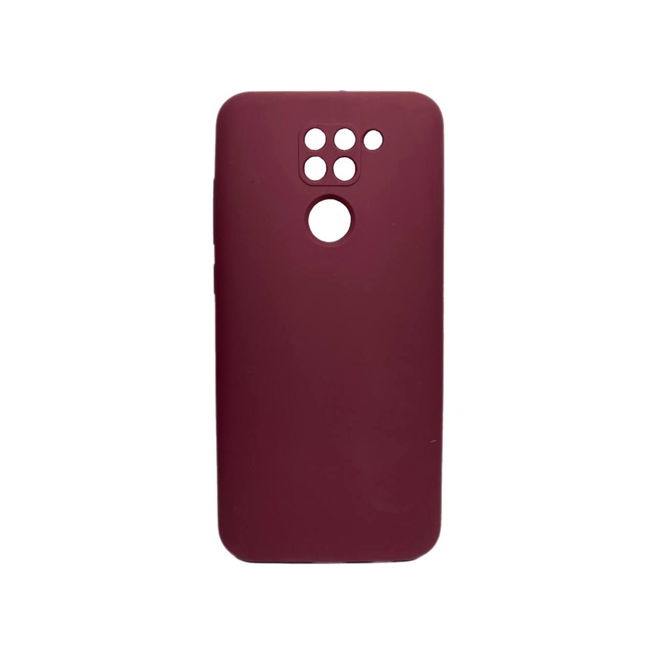 Silicone Cover Full Camera without Logo (A) для Xiaomi Note 9 (Marsala)