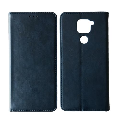 Книжка Black TPU Magnet для Xiaomi Redmi Note 9 Синя