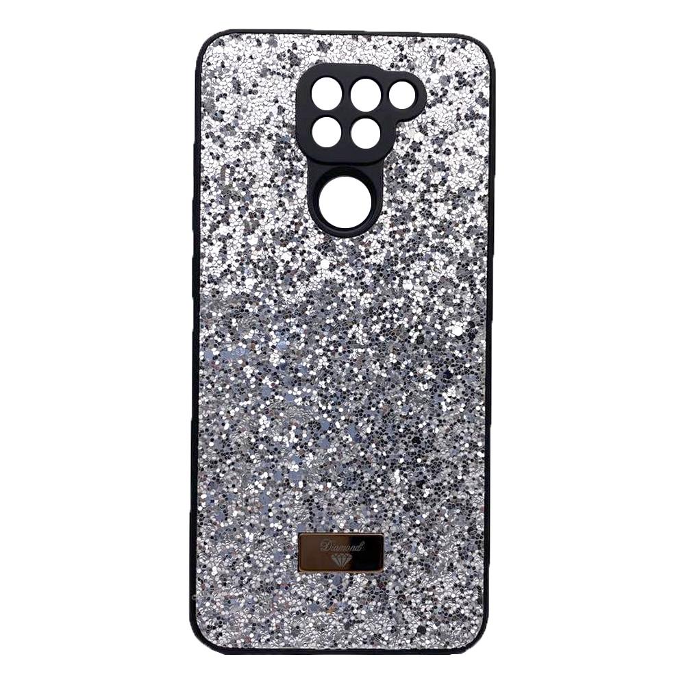 Накладка Bling Grainy Diamond Separate Camera для Xiaomi Redmi Note 9 (Срібляста)