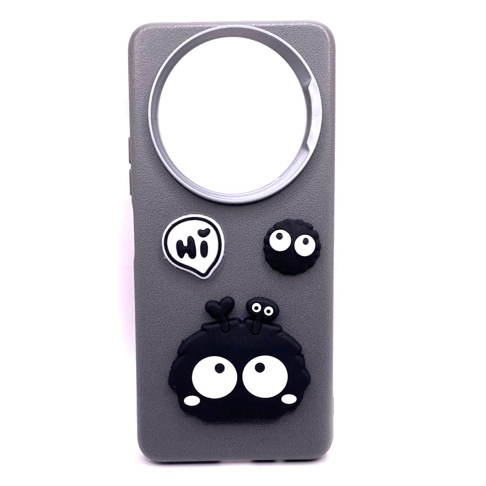 Чохол Leather Toys для Xiaomi Redmi A3/Poco C61 (Monster eyes / Grey)