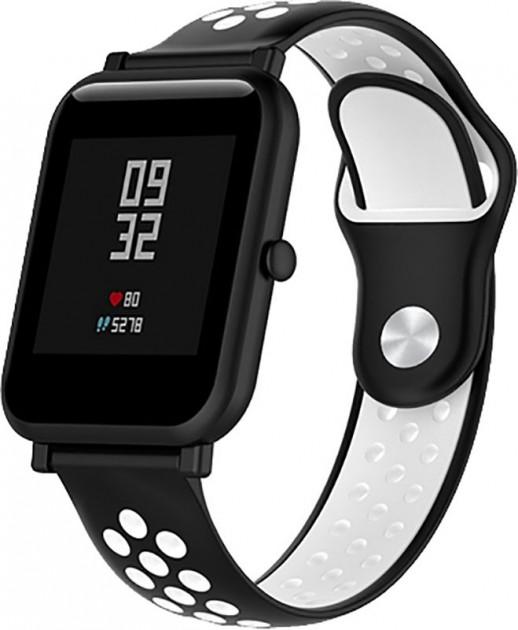 Ремінець  Sport для 20 mm Black/White