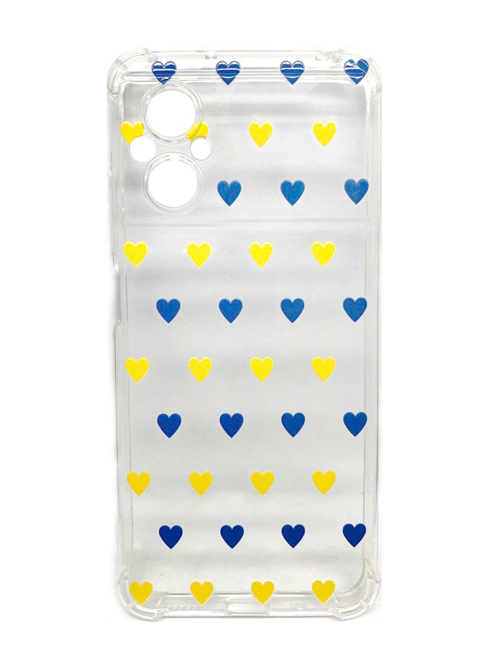 Накладка  WAVE Patriot Clear Case для Xiaomi Poco M5 (ua hearts)