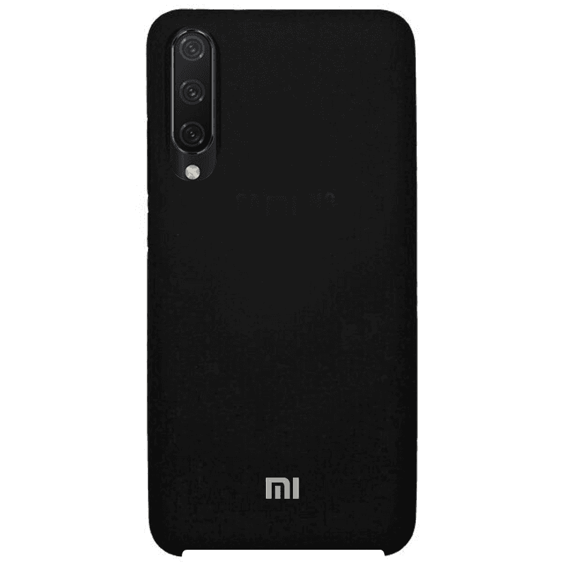 Silicone Case для Xiaomi Mi A3 Lite/Mi 9 Lite  (black)