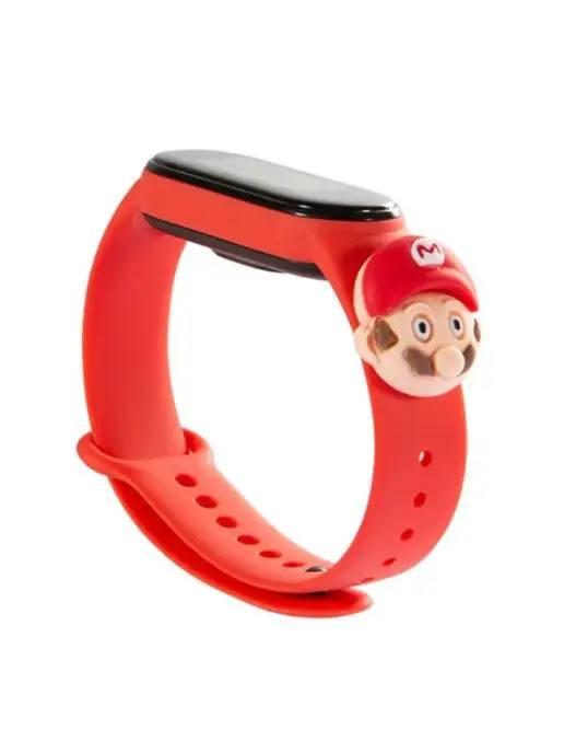 Ремінець Іграшка для Mi Band 3/4 (Mario, Red)