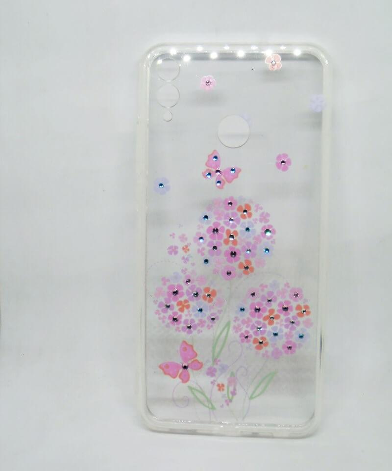 Накладка Flowers  для Xiaomi Mi Max 3 "Квіти і метелики" (силікон)