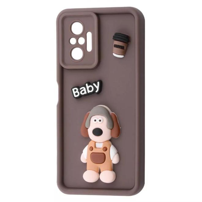 Чохол Pretty Toys для Xiaomi Redmi Note 10 Pro (Brown/dog)