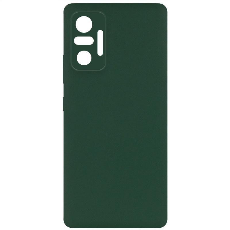 Silicone Cover Full Camera without Logo (A) для Xiaomi Redmi Note 10 Pro (Dark Green)