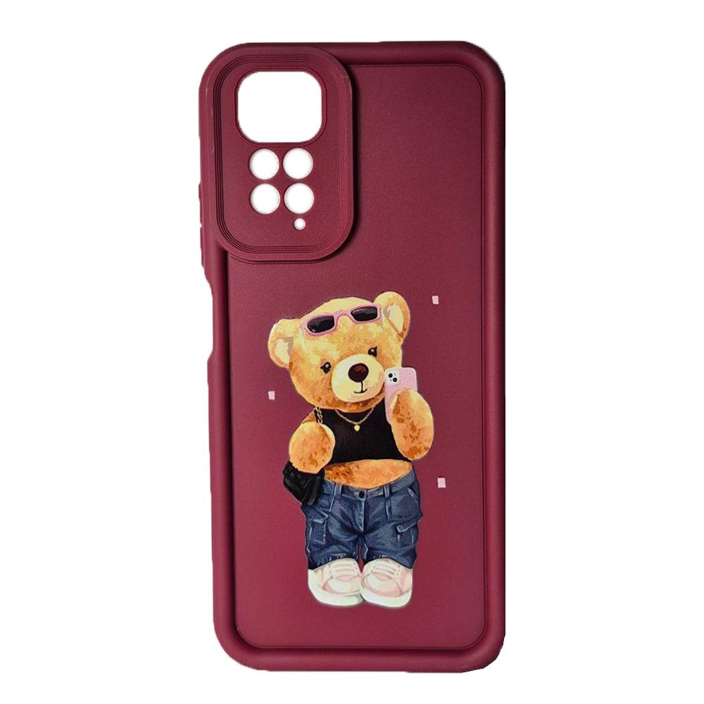 Накладка Shock Sides Resistant для Xiaomi Redmi Note 11 / Note 11s Marsala/bear