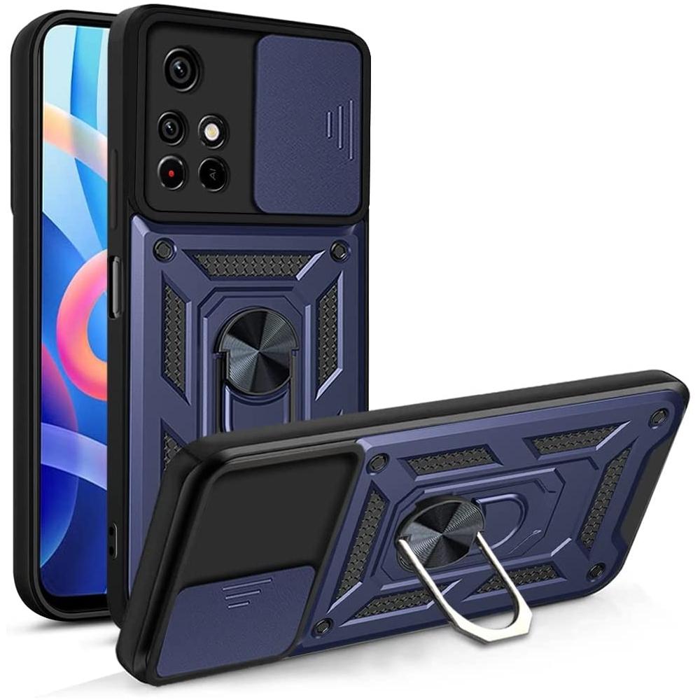 Накладка Protective Stand Case для Xiaomi Poco M5 4G/Poco M4 5G/Redmi 11 Prime 4G (Blue)