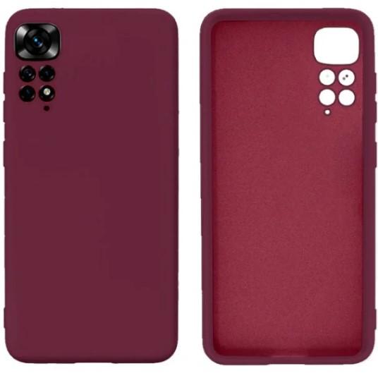Silicone Cover Full Camera without Logo (A) для Xiaomi Redmi Note 11 Pro/Note 12 Pro 4G (marsala)
