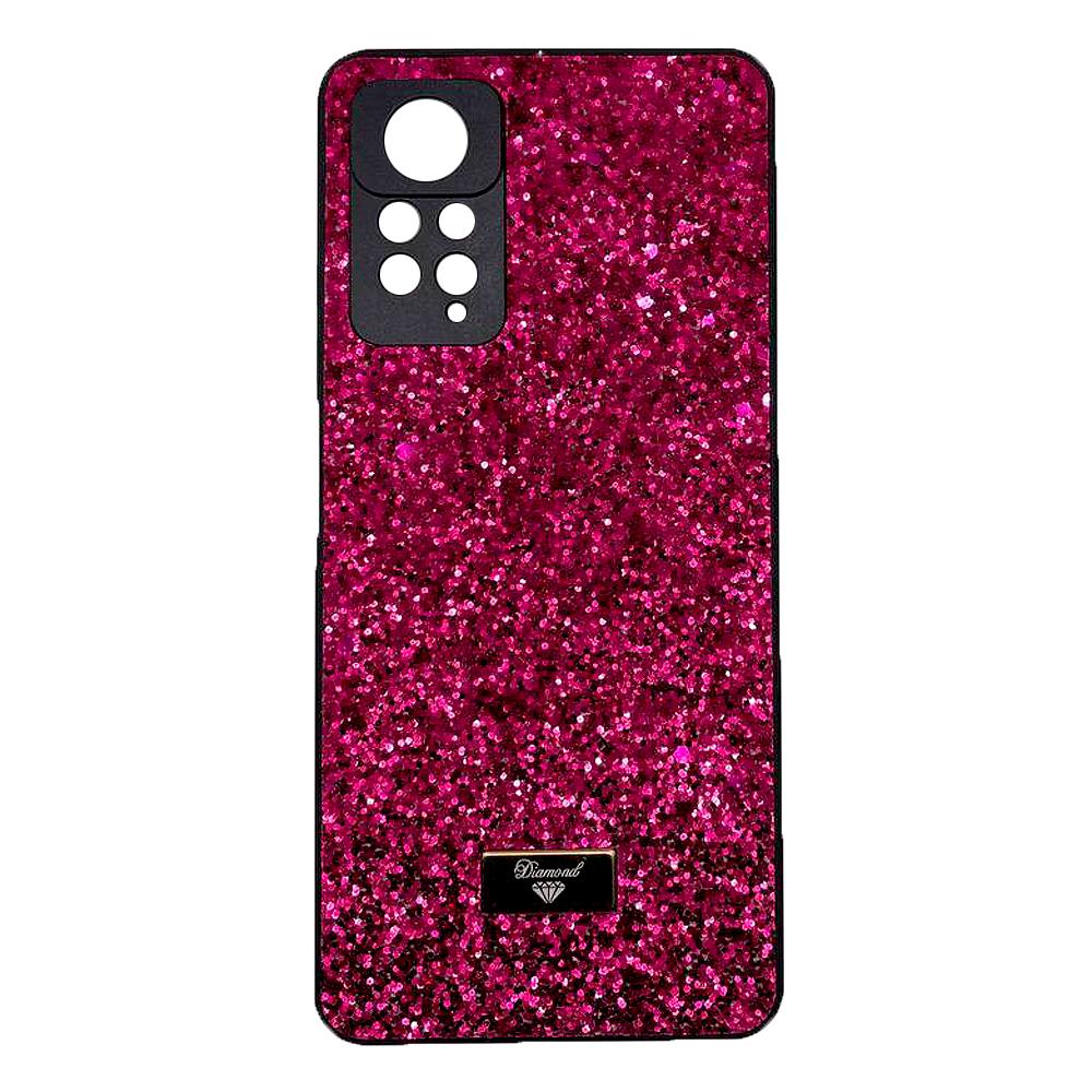 Накладка Bling Grainy Diamond Separate Camera для Xiaomi Redmi Note 11/Note 11s (Малинова)