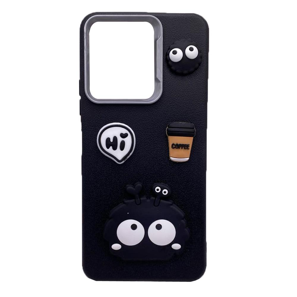 Чохол Leather Toys для Xiaomi Redmi 13C/ Poco C65  (Monster eyes / Black)