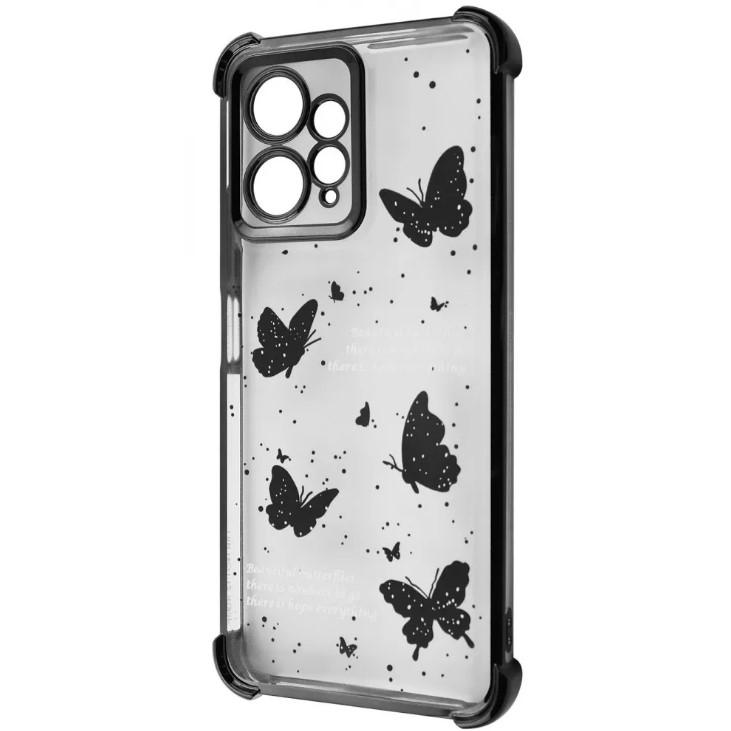 Чохол WAVE Winkie для Xiaomi Redmi Note 12 4G  black/butterfly