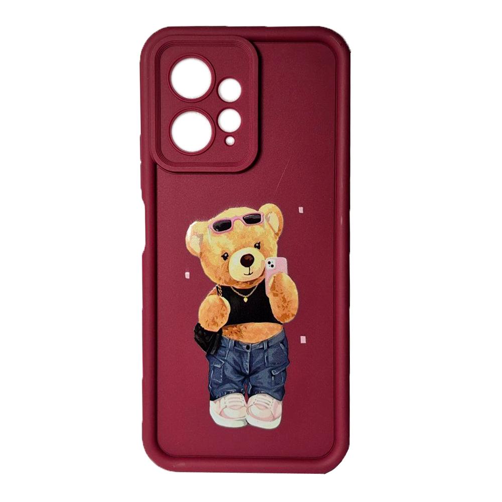 Накладка Shock Sides Resistant для Xiaomi Redmi Note 12 4G Marsala/bear
