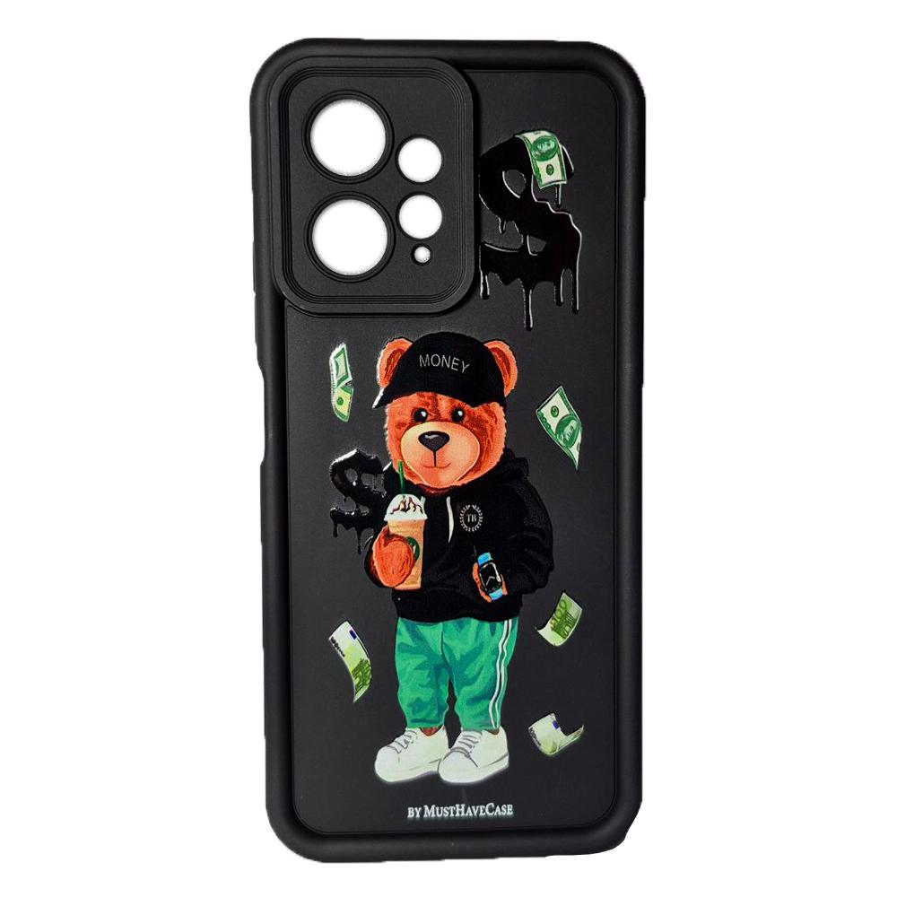 Накладка Shock Sides Resistant для Xiaomi Redmi Note 12 4G Black/ bear  money