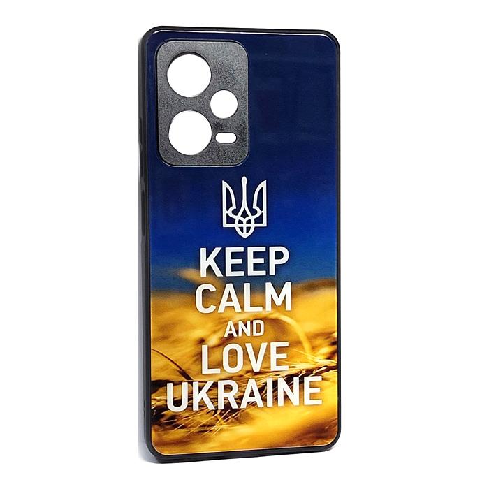 Накладка Marble Clouds для Xiaomi Note 12 5G/Poco X5 KEEP CALM (скляний)