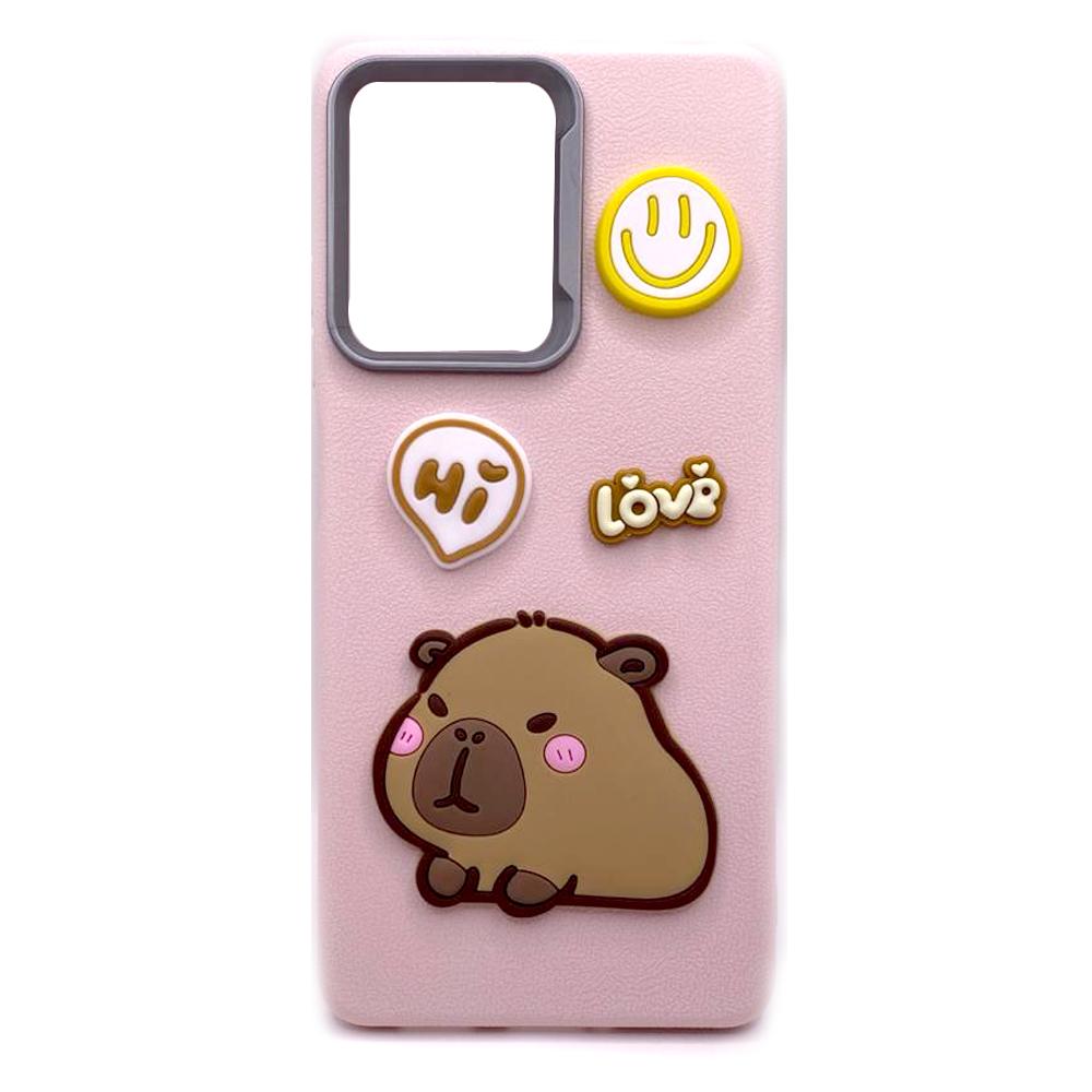 Чохол Leather Toys для Xiaomi Poco X5 Pro 5G / Note 12 Pro 5G (Capybara / Pink Sand)