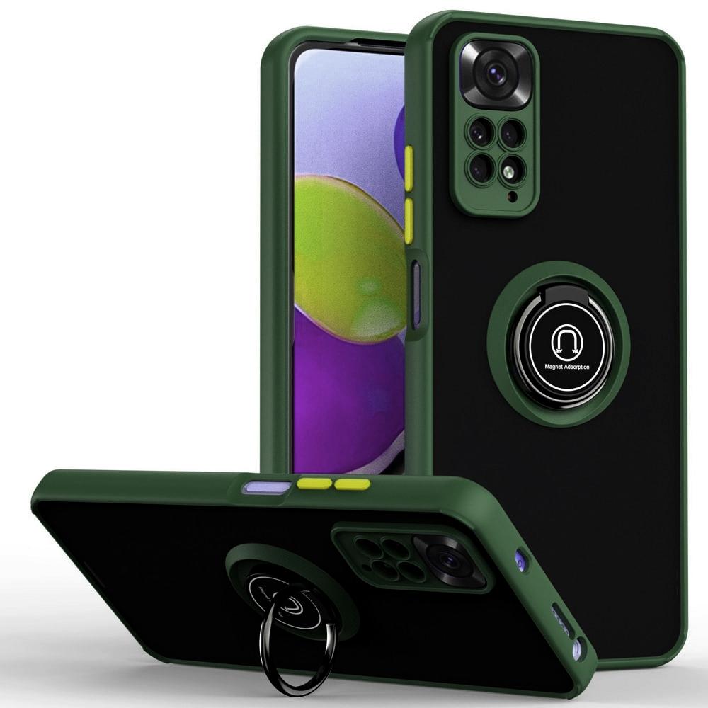 Накладка Totu Gingle Ring для Xiaomi Redmi Note 11 Pro/Note 12 Pro 4G темно-зелена