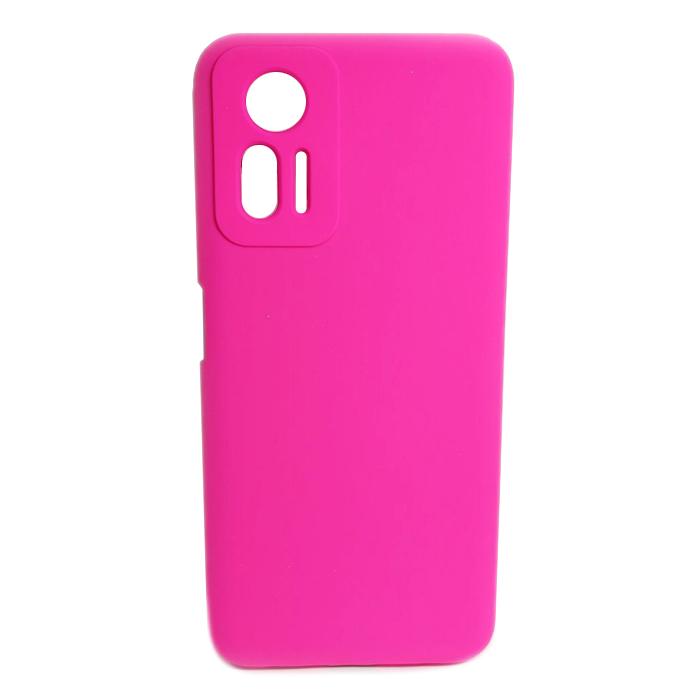 Silicone Case Full Protective No Logo для Xiaomi Note 12s (Barbie pink)