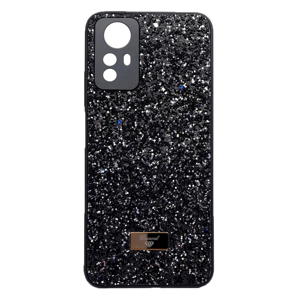 Накладка Bling Grainy Diamond Separate Camera для Xiaomi Redmi Note 12s (Чорна)