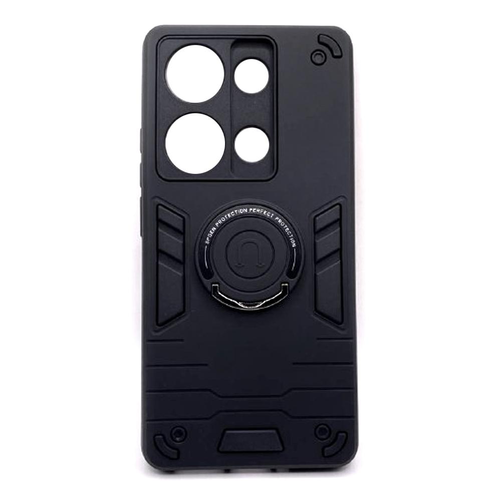 Накладка Armored Round Ring Magnetic Separate Camera для Xiaomi Note 13 Pro 4G/ Poco M6 Pro 4G/ Note 14s (Black)