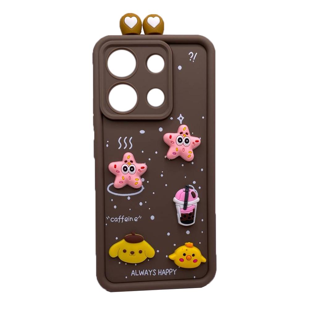 Чохол Pretty Toys with Ears для Xiaomi Note 13  4G (Brown)