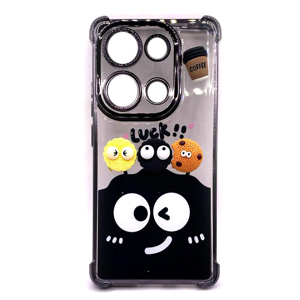 Чохол WAVE Winkie для Xiaomi Redmi Note 13 Pro 4G / Poco M6 Pro 4G / Redmi Note 14s black/splash